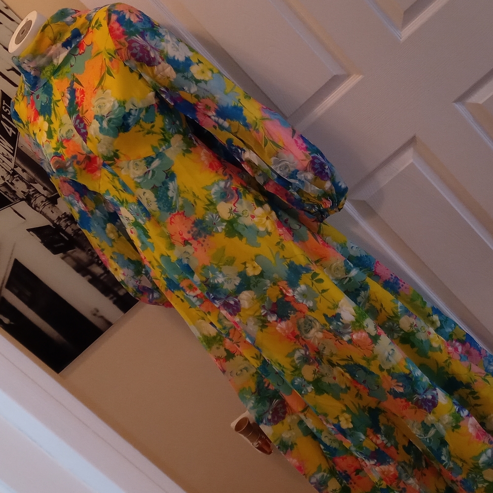 Vintage floral maxi